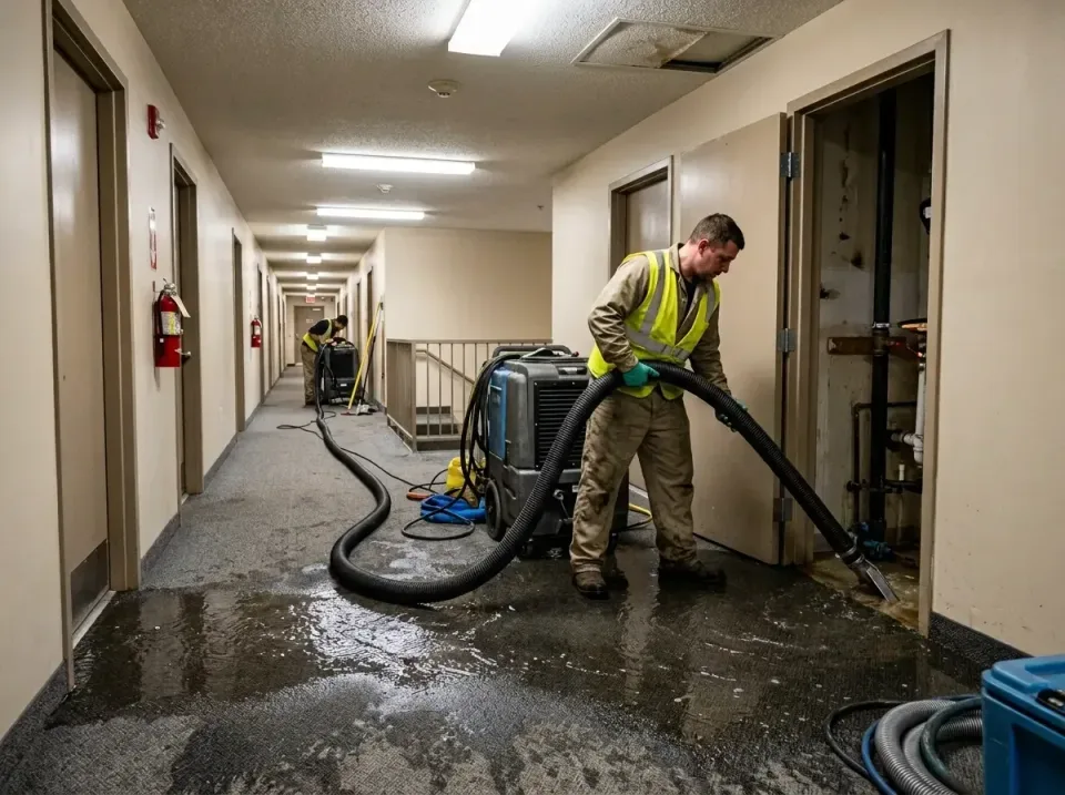 multi-unit-apartment-hallway-f-005 — frequently asked questions, Emergency Burst Pipe Water Extraction & Removal in Sun City…